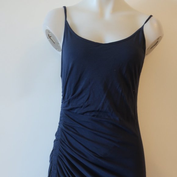 Womens A.L.C. Blue Strappy Ruched Maxi Dress M * - Picture 3 of 11